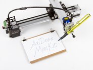 AxiDraw MiniKit 2, shown with a fountain pen