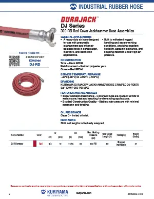 Kuriyama Industrial Hoses - Durajack