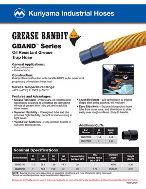Kuriyama Industrial Hoses - Grease Bandit