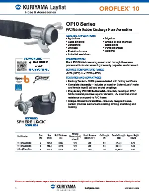 Oroflex 10 Assemblies flyer