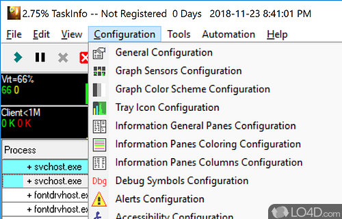 TaskInfo screenshot TaskInfo screenshot