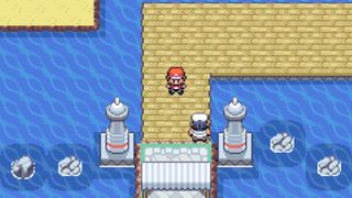 Main character at Vermilion City port in Pokémon LeafGreen