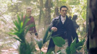 Ed Westwick and John Hannah in the Netflix show Sandokan