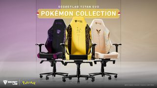 Secretlab Pokémon collection of gaming chairs