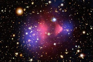 Bullet Cluster, universe, dark matter, space, Kavli