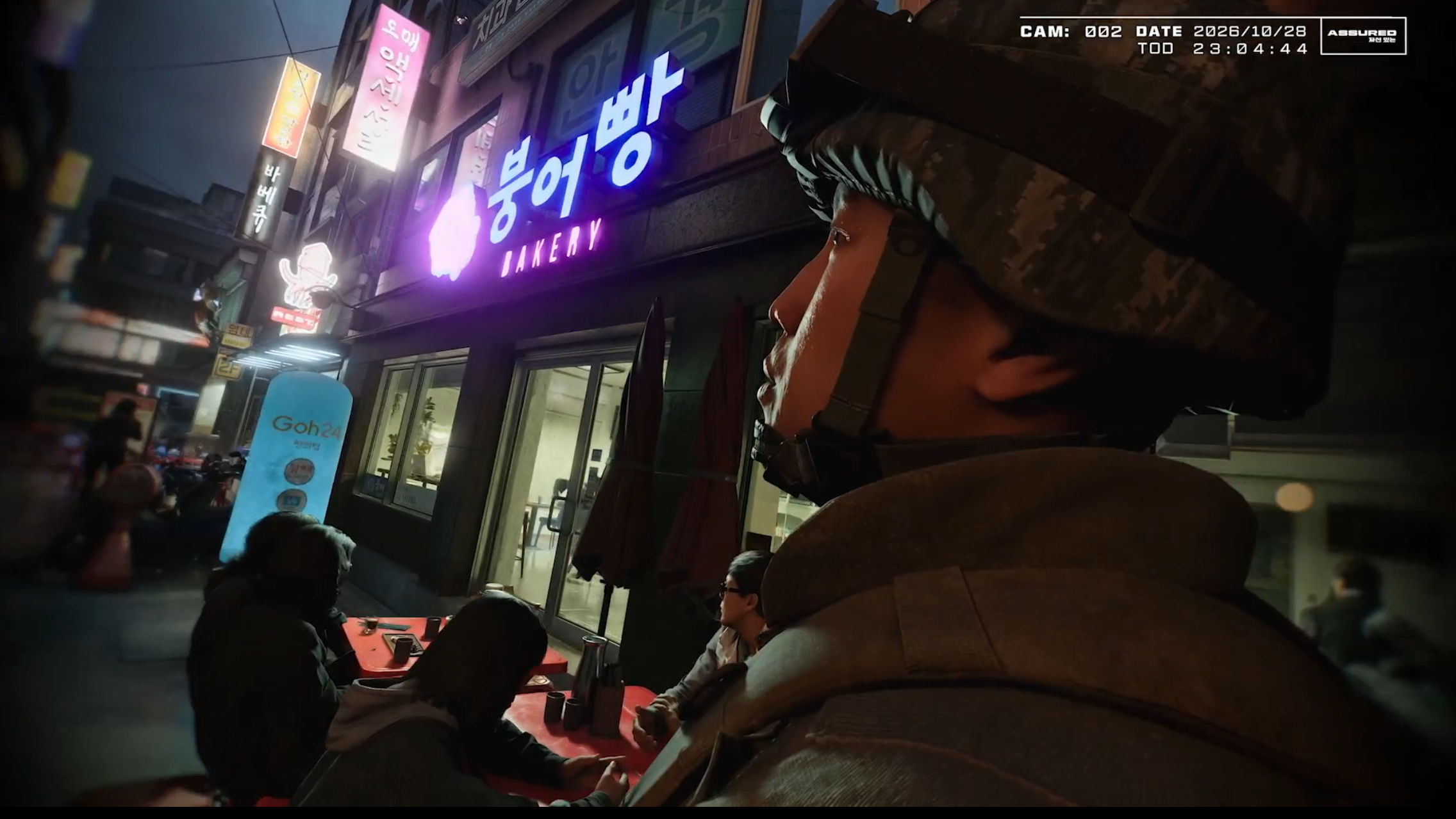 The Call of Duty YouTube channel broadcast shows fake body cam footage of soldiers in a Korean city before and during an attack.
