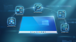 Collage of new Windows 11 features for March 2026