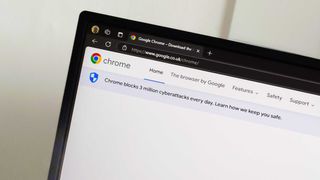 Downloading Google Chrome in Microsoft Edge