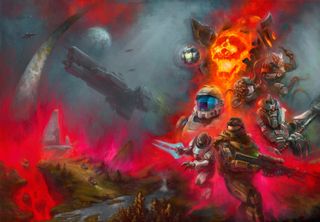 The stunning cover art is illustrated by Levi "Leviathan" Hoffmeier, known for official artwork in the 2022 Halo Encyclopedia and the beloved fan-made comic A Fistful of Arrows.