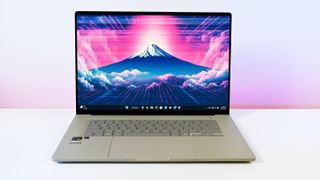 Studio photos of the 2026 ASUS Zenbook A16 laptop featuring the new Qualcomm Snapdragon X2 Elite Extreme processor.