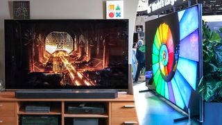 The TCL QM9K in our editor's home office.