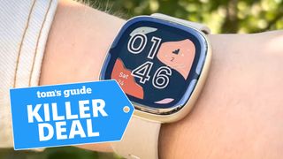 Fitbit sense 2 shown on wrist