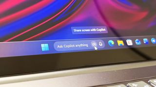 Ask Copilot search box on the Taskbar