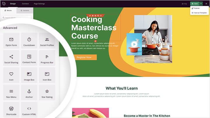 seedprod-drag-and-drop-landing-page-builder - OptinMonster Image of SeedProd's drag-and-drop landing page builder