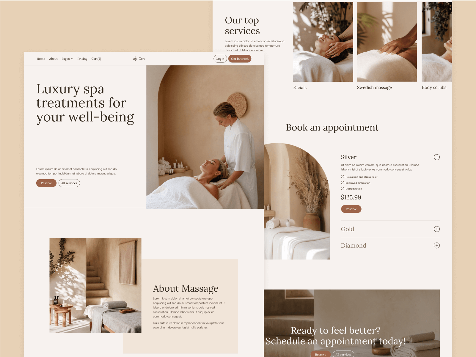 Spa & Massage Webflow Template