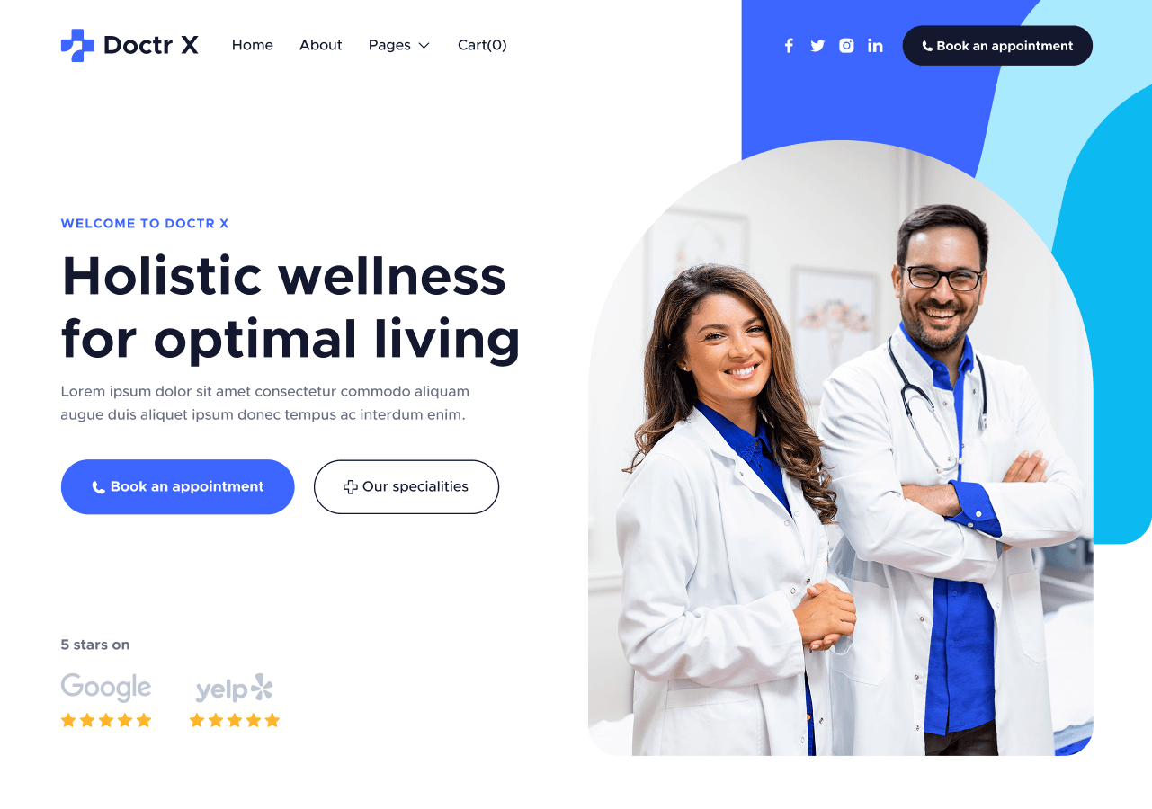 Doctors Webflow Template