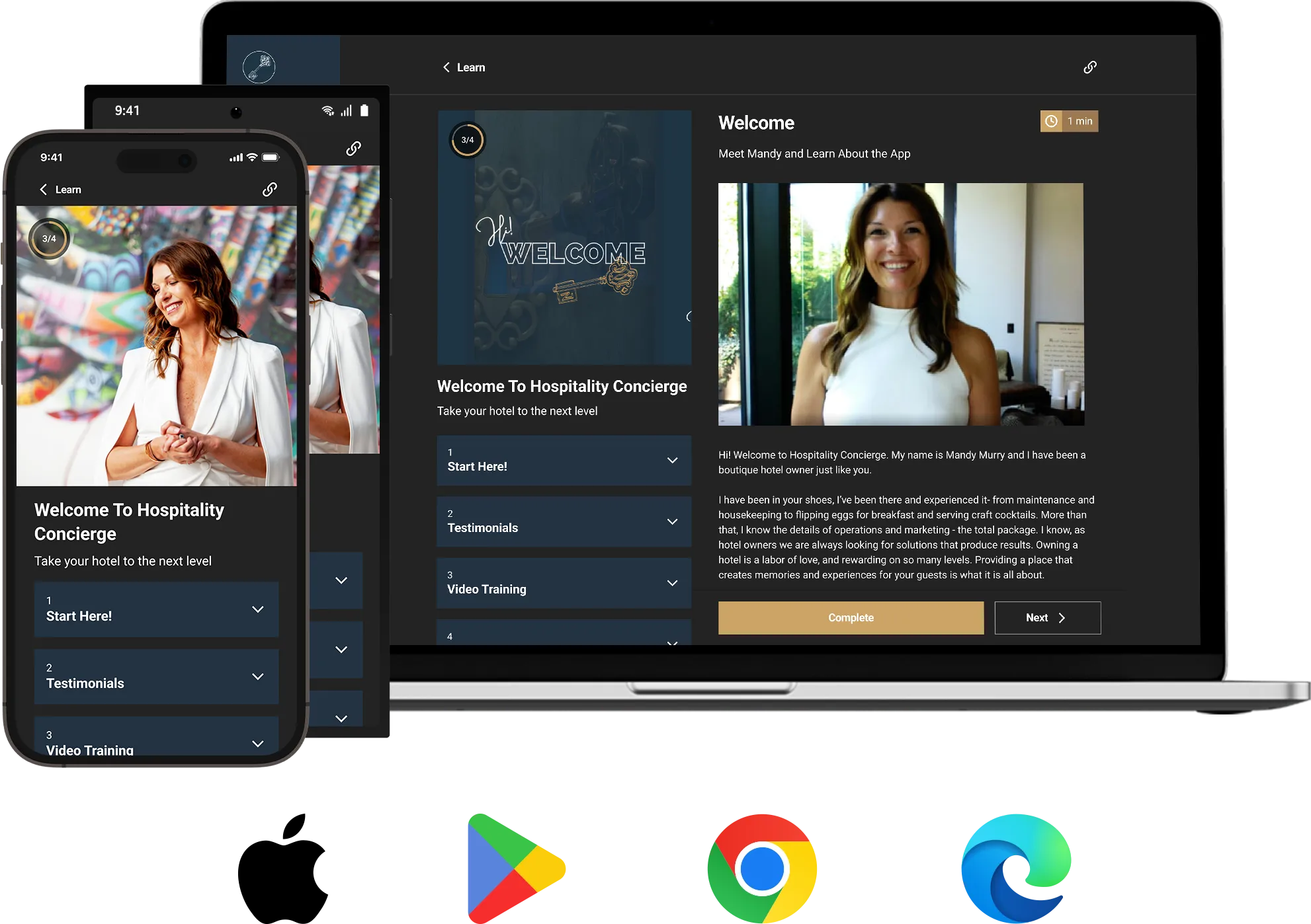 Launch on iOS Android and Web