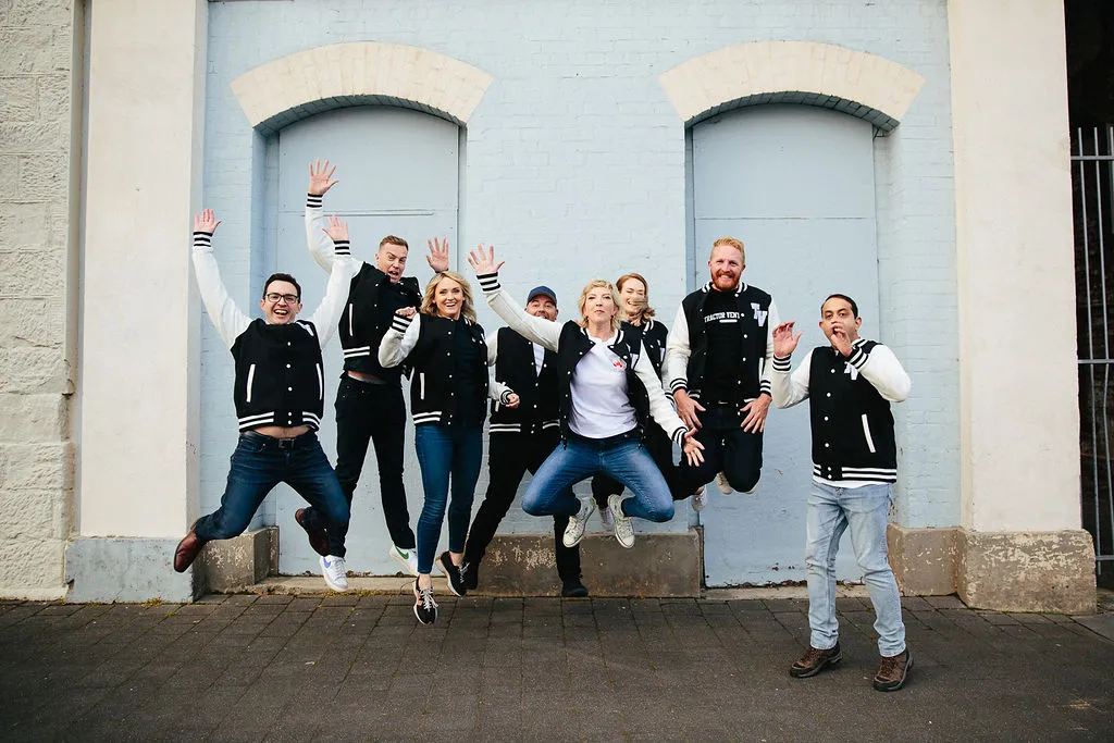 Tractor Ventures Team Photo Jumping