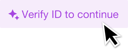 A browser window configuring a user flow for verifying identity to continue