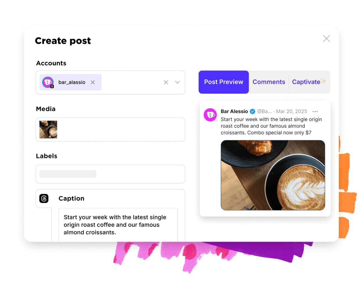 Schedule your Threads content with Sked Social