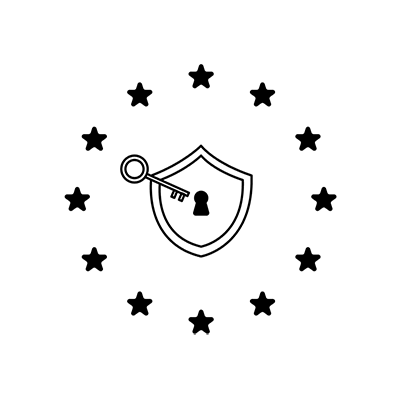 GDPR logo black with transparent background