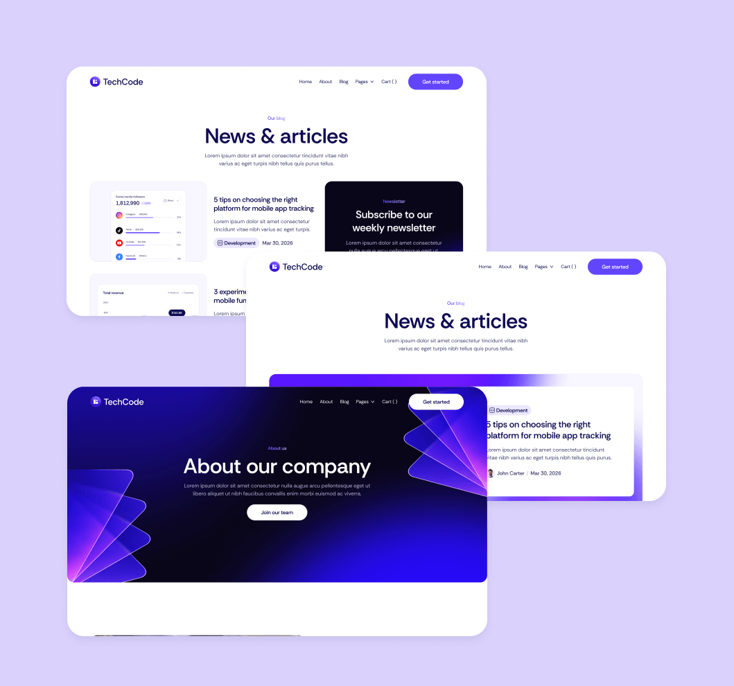 TechCode - 80 Sections - Saasfy SaaS Webflow Template | Brix Template