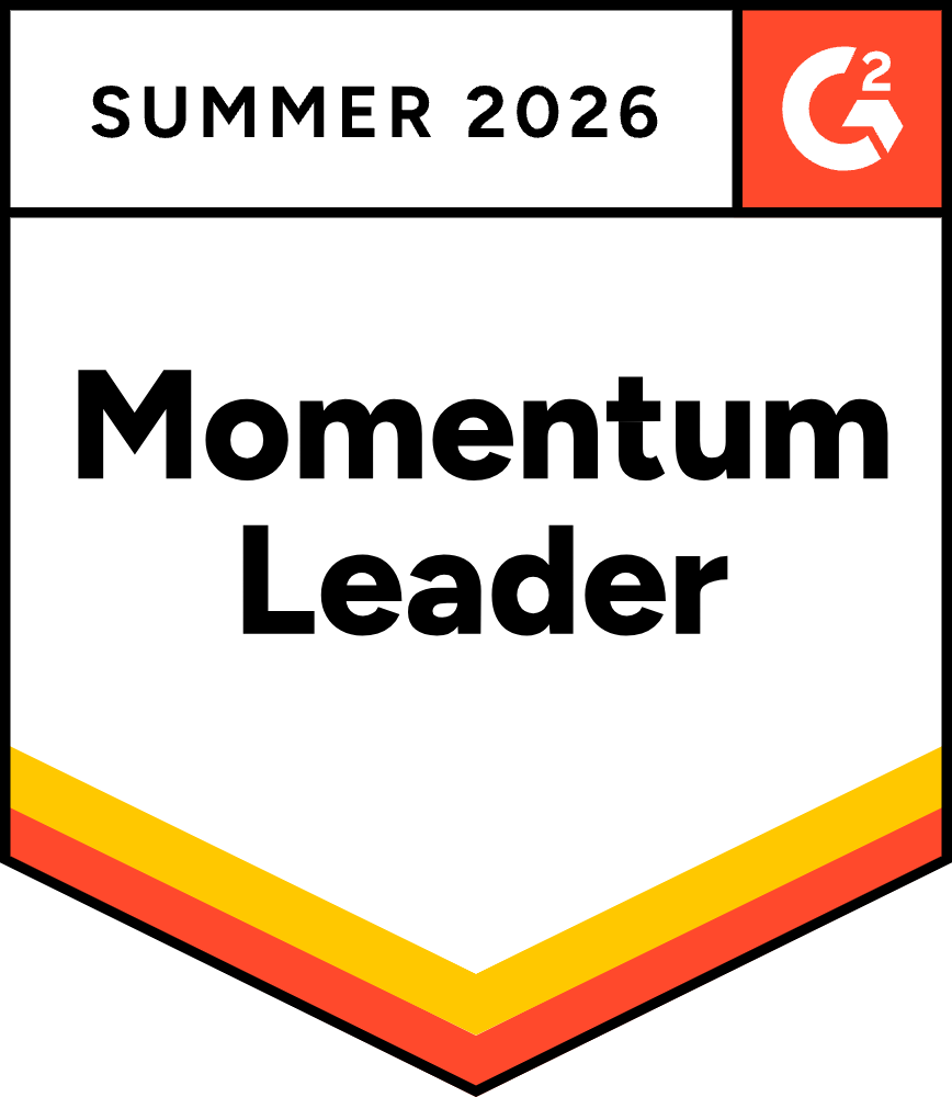 G2 momentum leader summer 2026 award