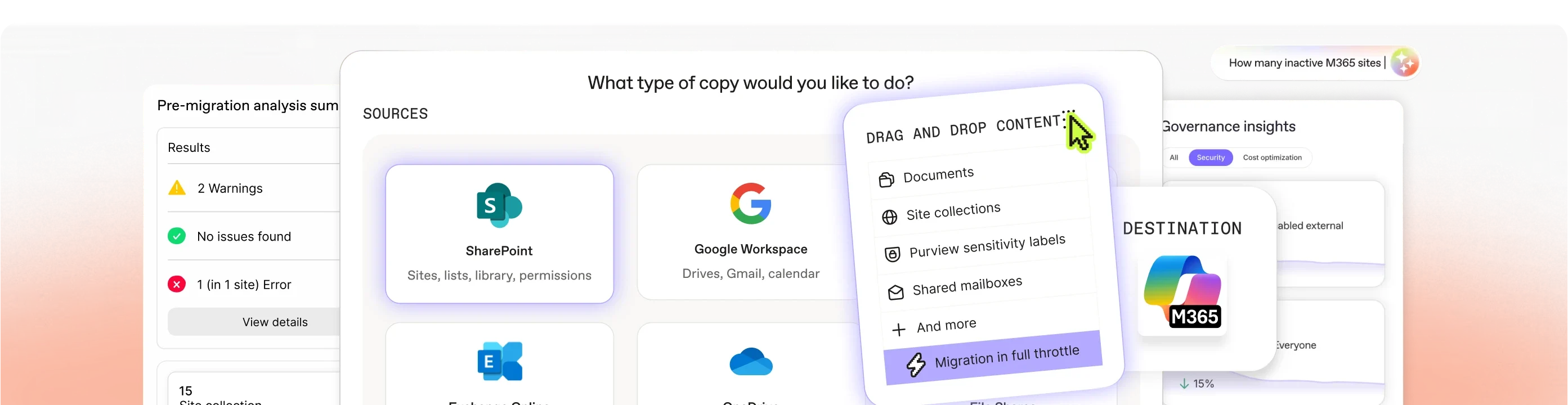 Simplify Microsoft 365 migration & governance