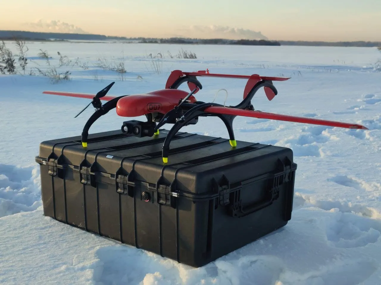 FIXAR 007 NG UAV performing thermal imaging building inspection with EO/IR dual sensor camera