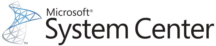 Microsoft System Center logo with blue geometric network-like design