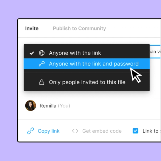 Interfejs Figma użytkownika konfigurującego uprawnienia