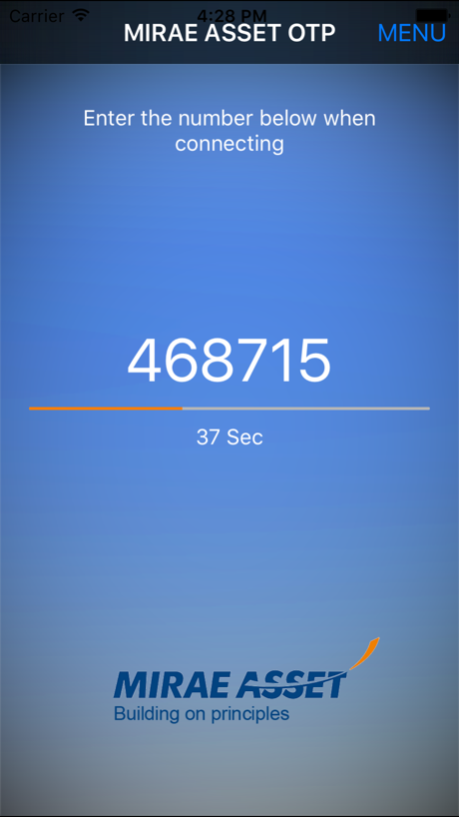 AirOTP-MIRAEASSET 1.2 Screenshot