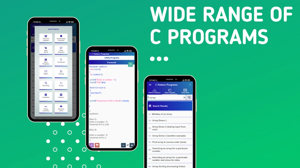 C Pattern Programs 11.1 Screenshot