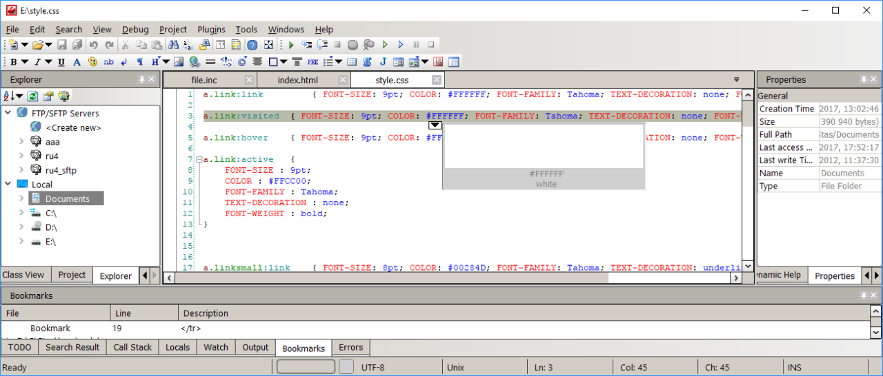 CodeLobster IDE 2.6.0 Screenshot
