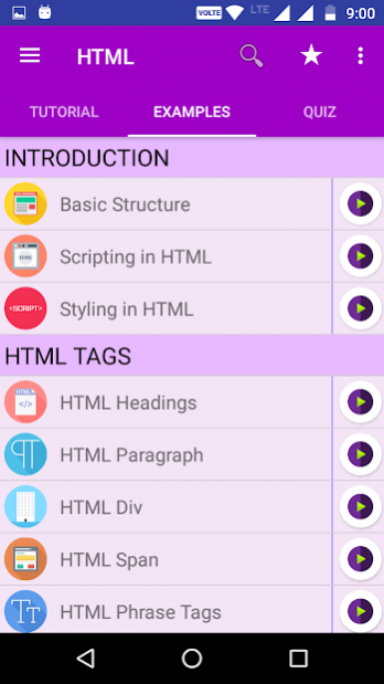 HTML TUTORIAL : GUIDE FOR LEARNING HTML Screenshot