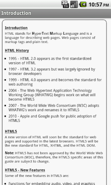 HTML5 Pro Quick Guide Free Screenshot