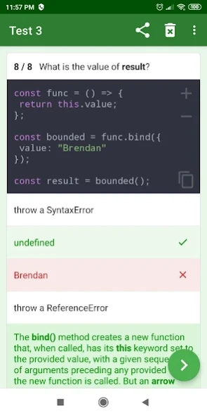 JavaScript Quiz 1.4.1 Screenshot