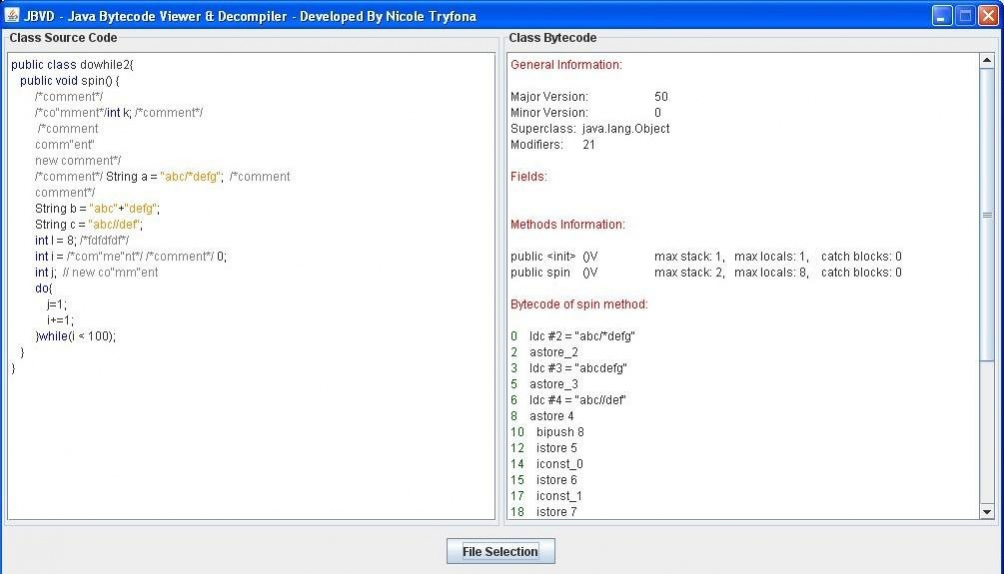 JBVD - Java Bytecode Viewer & Decompiler 2.1.4 Screenshot