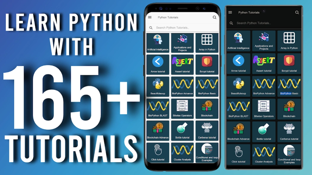 Learn Python - 165+ Tutorials 2.0.2 Screenshot