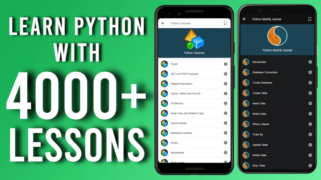 Learn Python - 165+ Tutorials 2.0.2 Screenshot