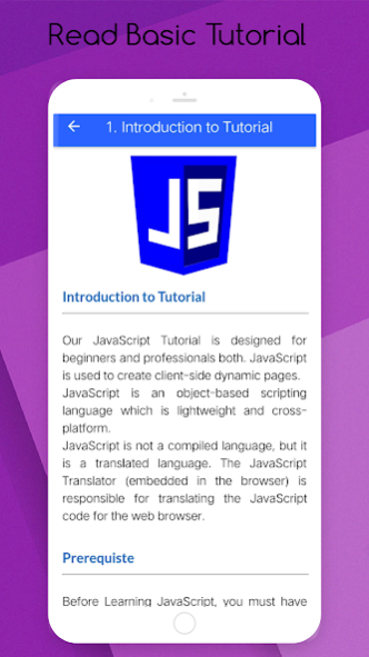 JavaScript Offline Tutorial 5.0 Screenshot