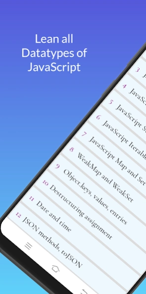 Learn JavaScript - Project bas Screenshot