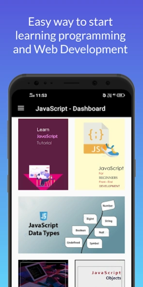 Learn JavaScript - Project bas Screenshot