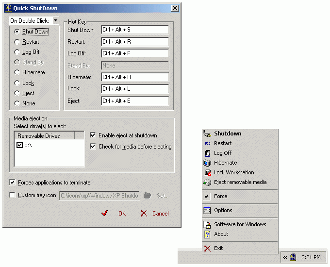 Quick ShutDown 2.6 Screenshot