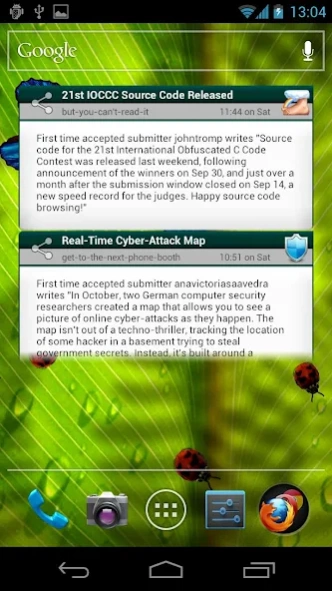 Slashdot Reader Widget 2.0.4 Screenshot