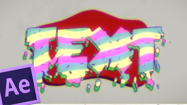 Drippy Text - Adobe After Effects Tutorial