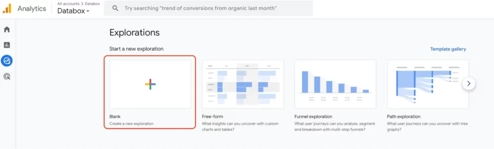 Events Report in Google Analytics 4 - custom reports in explorations