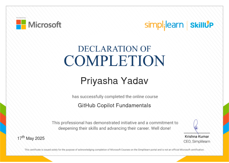 Simplilearn Github Copilot Fundamentals