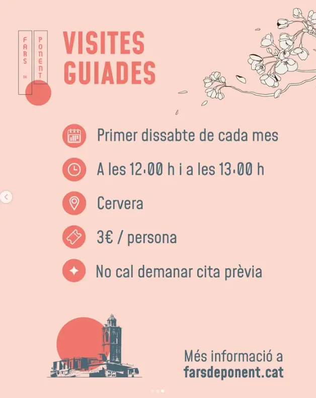 Fars de Ponent: visites guiades al campanar de Santa Maria