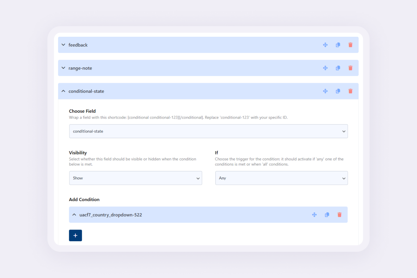 Conditional Pro 4 | Ultra Addons for Contact Form 7